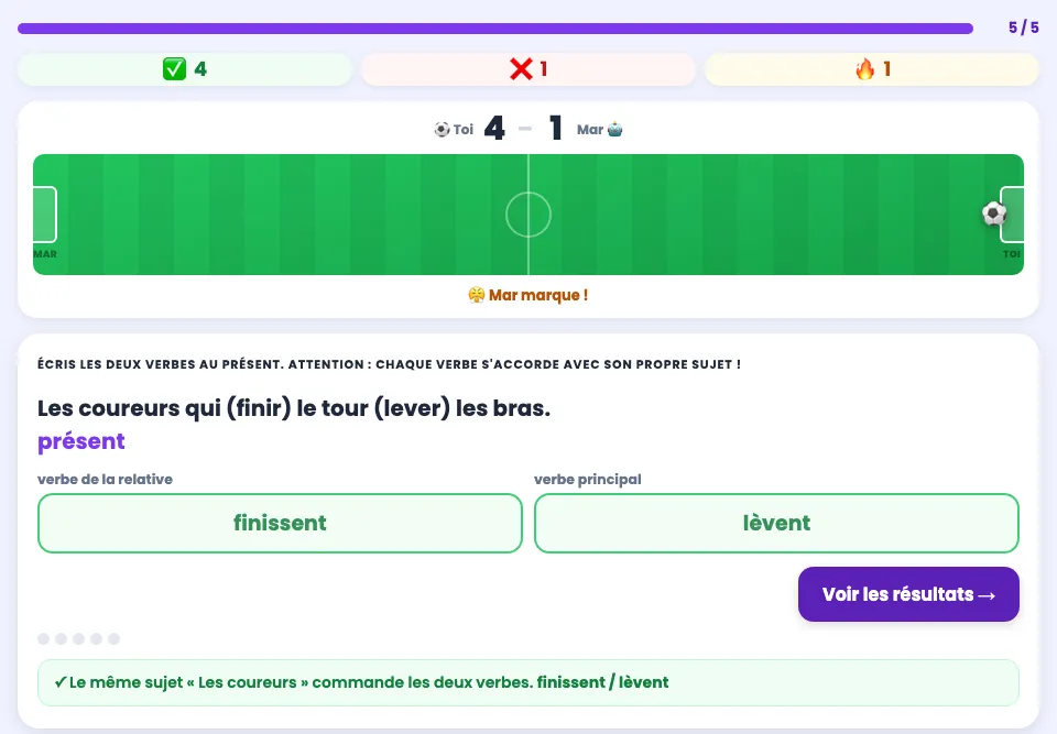 Exemple d'exercice 1